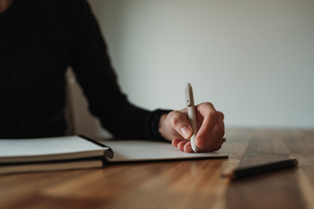 journalist writing notes