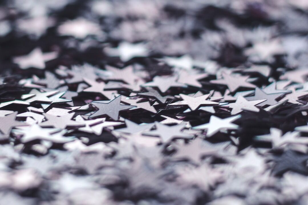 magazine cover with stars